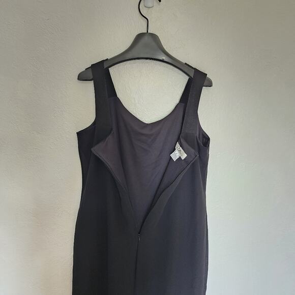 Vintage Patra Sleeveless Maxi Dress Black Size 16 - Picture 8 of 12